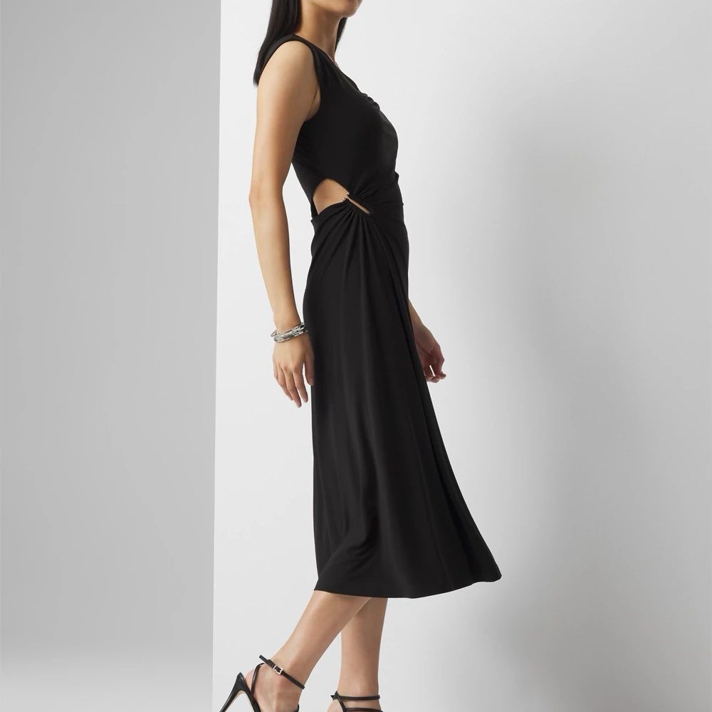 WHBM $150 Matte Jersey Midi Dress
